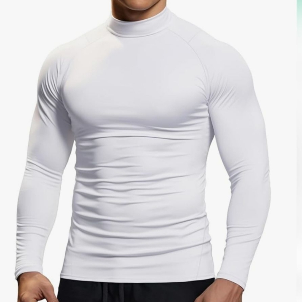 Tommie Copper New Men’s Fortitude Compression Shirt Long Sleeve White Size XL